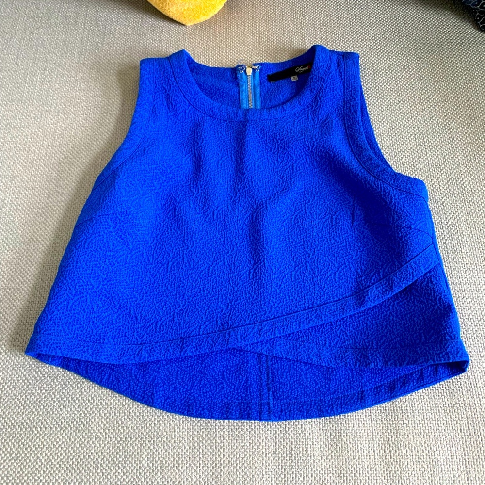 Royal Blue crop top in small